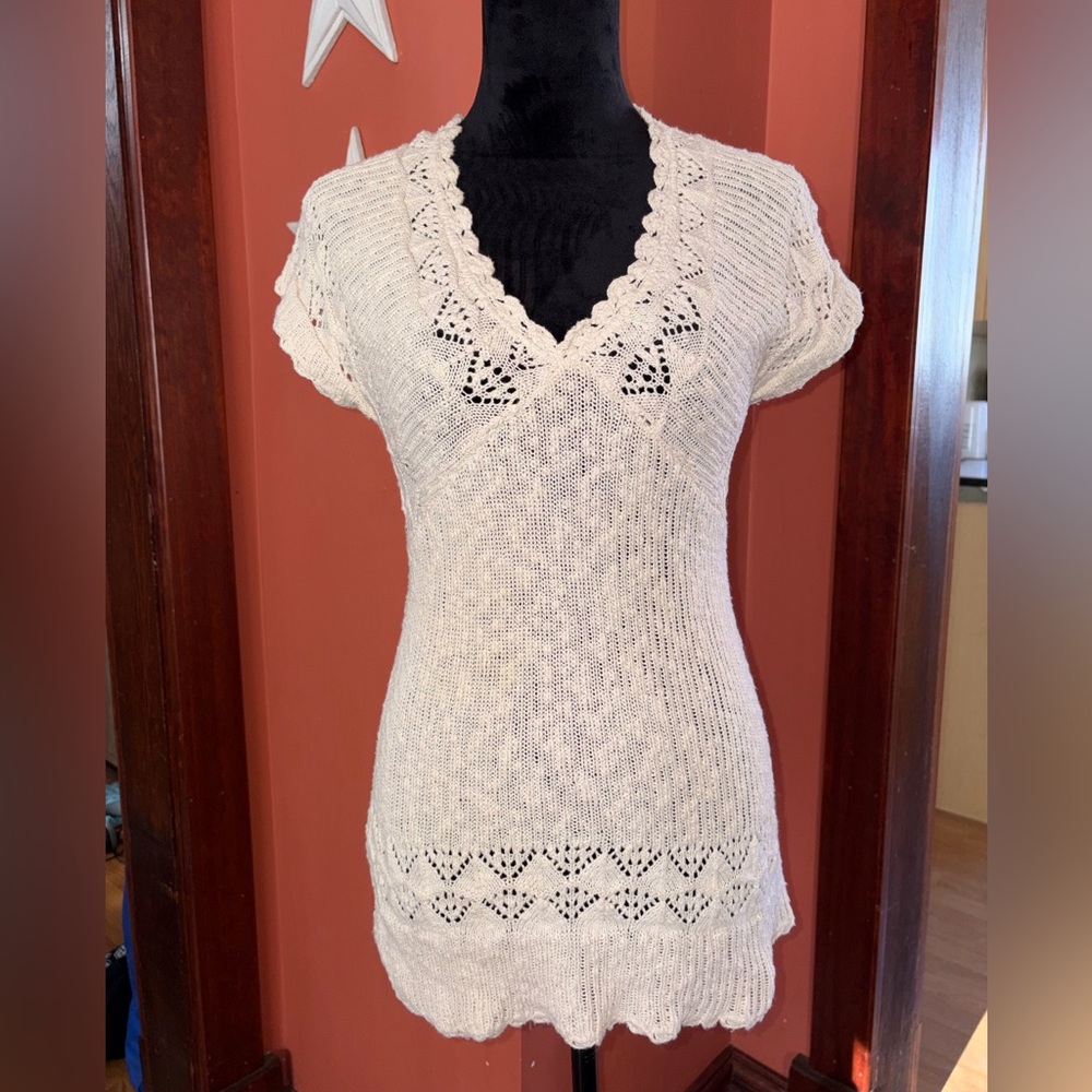Vintage Axcess cream knit top
